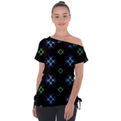 Background Abstract Vector Fractal Tie-up Tee