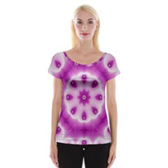 Pattern Abstract Background Art Cap Sleeve Top by Celenk