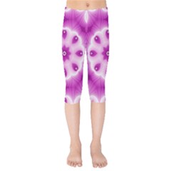 Pattern Abstract Background Art Kids  Capri Leggings  by Celenk