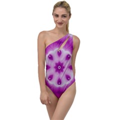 Pattern Abstract Background Art To One Side Swimsuit