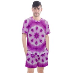 Pattern Abstract Background Art Men s Mesh Tee And Shorts Set