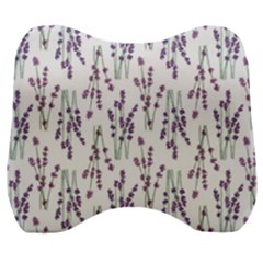 Flower Pattern Pattern Design Velour Head Support Cushion by Celenk