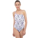 Flower Pattern Pattern Design Classic One Shoulder Swimsuit View1