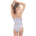 Flower Pattern Pattern Design Classic One Shoulder Swimsuit View2