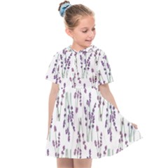 Flower Pattern Pattern Design Kids  Sailor Dress