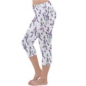 Flower Pattern Pattern Design Lightweight Velour Capri Yoga Leggings View2