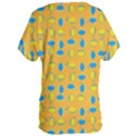 Lemons Ongoing Pattern Texture Women s Oversized Tee View2