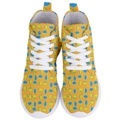 Lemons Ongoing Pattern Texture Women s Lightweight High Top Sneakers by Celenk