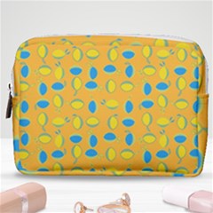 Lemons Ongoing Pattern Texture Make Up Pouch (medium) by Celenk