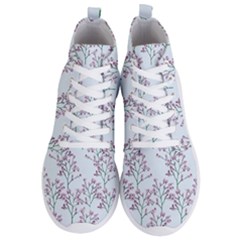 Flower Pattern Pattern Design Men s Lightweight High Top Sneakers