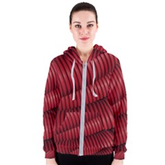 Tube Plastic Red Rip Women s Zipper Hoodie by Celenk