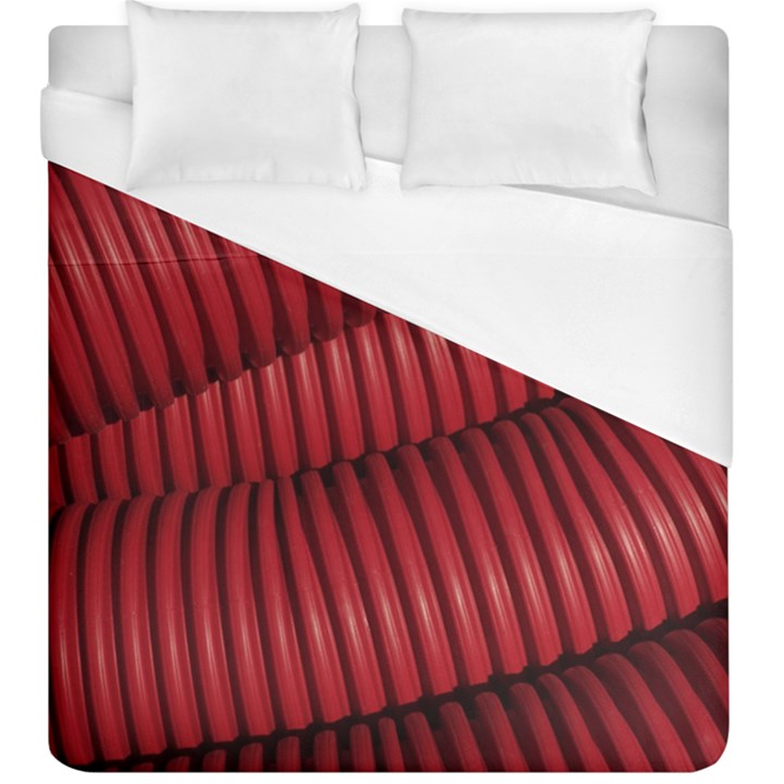 Tube Plastic Red Rip Duvet Cover (King Size)