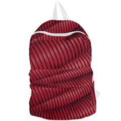 Tube Plastic Red Rip Foldable Lightweight Backpack by Celenk