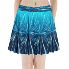 Background Structure Lines Pleated Mini Skirt by Celenk