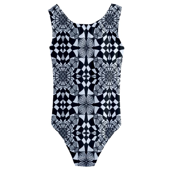 Fabric Design Pattern Color Kids  Cut-Out Back One Piece Swimsuit