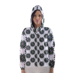 Graphic Pattern Flowers Hooded Windbreaker (women)