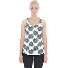 Graphic Pattern Flowers Piece Up Tank Top by Celenk