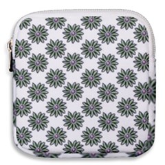 Graphic Pattern Flowers Mini Square Pouch