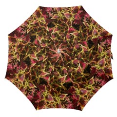 Plant Leaves Foliage Pattern Straight Umbrellas by Celenk