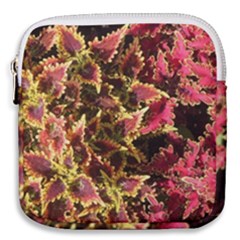 Plant Leaves Foliage Pattern Mini Square Pouch by Celenk