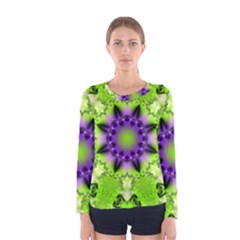 Abstract Background Art  Pattern Women s Long Sleeve Tee