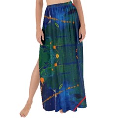 Kaleidoscope Art Pattern Ornament Maxi Chiffon Tie-up Sarong by Celenk