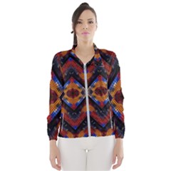 Kaleidoscope Art Pattern Ornament Windbreaker (women)