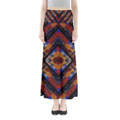 Kaleidoscope Art Pattern Ornament Full Length Maxi Skirt by Celenk