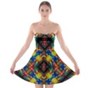 Kaleidoscope Art Pattern Ornament Strapless Bra Top Dress View1