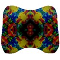 Kaleidoscope Art Pattern Ornament Velour Head Support Cushion View1