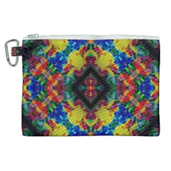 Kaleidoscope Art Pattern Ornament Canvas Cosmetic Bag (xl) by Celenk