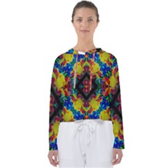 Kaleidoscope Art Pattern Ornament Women s Slouchy Sweat