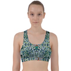 Pattern Design Pattern Geometry Back Weave Sports Bra by Celenk