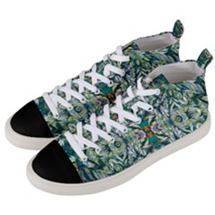 Pattern Design Pattern Geometry Men s Mid-top Canvas Sneakers by Celenk