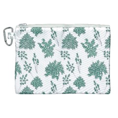 Flower Pattern Pattern Design Canvas Cosmetic Bag (xl)