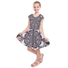 Pattern Abstract Background Art Kids  Short Sleeve Dress