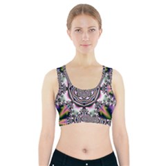 Pattern Abstract Background Art Sports Bra With Pocket