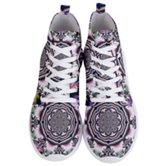 Pattern Abstract Background Art Men s Lightweight High Top Sneakers