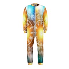 Universe Galaxy Sun Clock Time Onepiece Jumpsuit (kids)