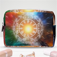 Universe Galaxy Sun Clock Time Make Up Pouch (medium)