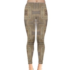 Abstract Wood Design Floor Texture Leggings  by Celenk