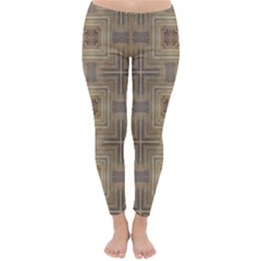 Abstract Wood Design Floor Texture Classic Winter Leggings