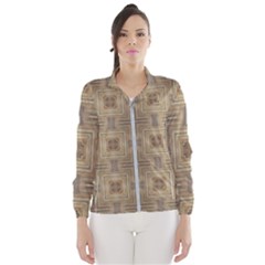 Abstract Wood Design Floor Texture Windbreaker (women)