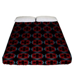 Pattern Design Artistic Decor Fitted Sheet (queen Size) by Celenk