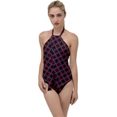 Pattern Design Artistic Decor Go With The Flow One Piece Swimsuit by Celenk