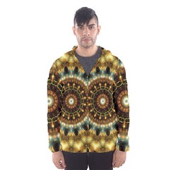 Pattern Abstract Background Art Hooded Windbreaker (men)