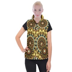 Pattern Abstract Background Art Women s Button Up Vest