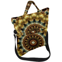 Pattern Abstract Background Art Fold Over Handle Tote Bag