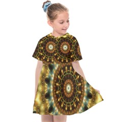 Pattern Abstract Background Art Kids  Sailor Dress