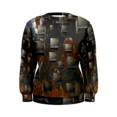 Background Metal Pattern Texture Women s Sweatshirt